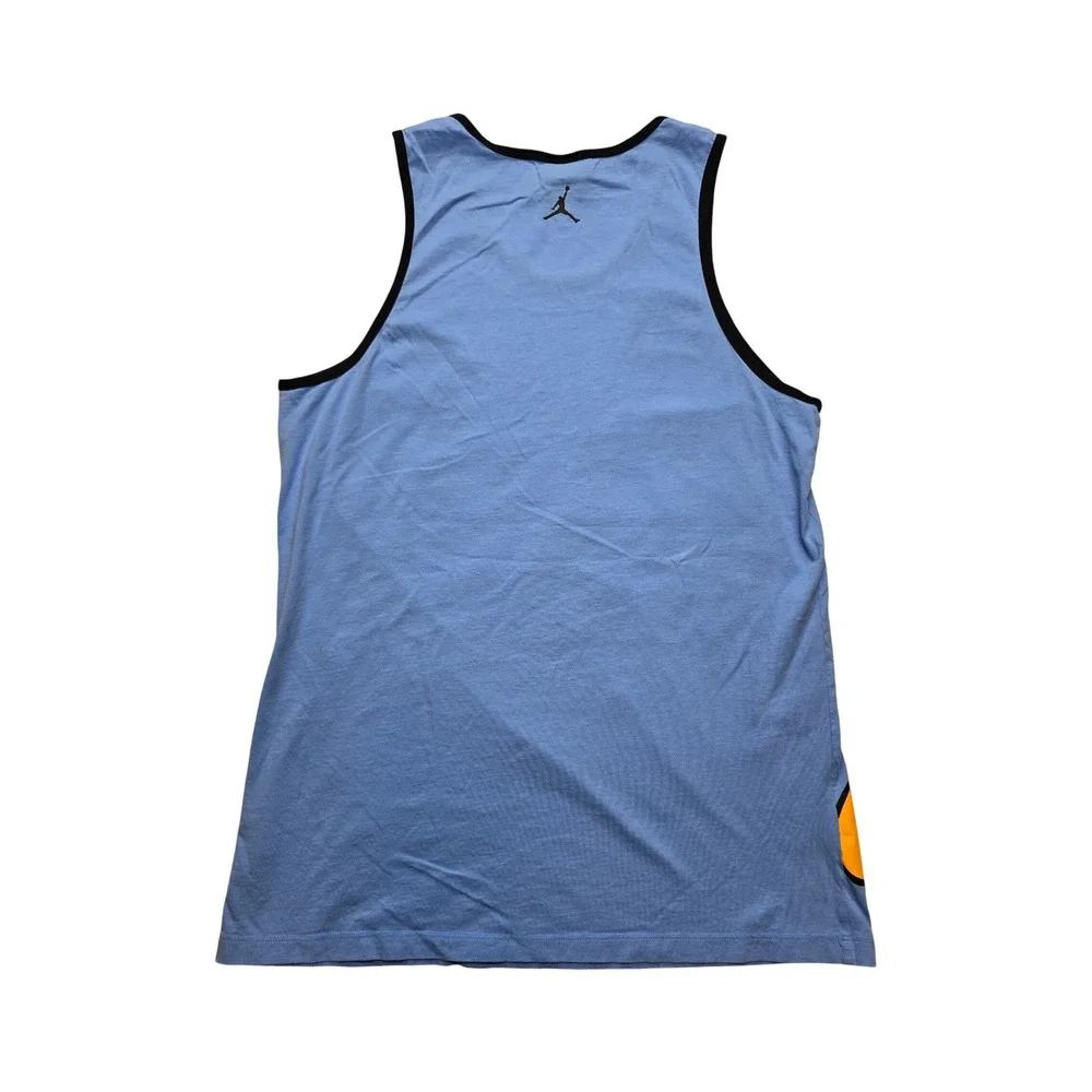 Jordan Mens Graphic Tank Top Sneaker Popsicle University Blue Red Large